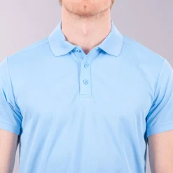 Cutter & Buck Pikétröjor Herr-Kelowna Blå Ljusblå (509)