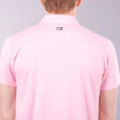 Cutter & Buck Pikétröjor Herr-Kelowna Rosa Ljusrosa (210)