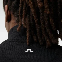 J.Lindeberg Tröjor Herr-Kian Zipped Golf Sweater Svart Black