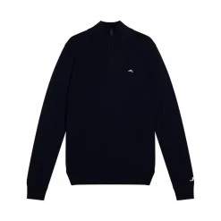 J.Lindeberg Tröjor Herr-Kian Zipped Golf Sweater Blå JL Navy