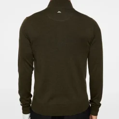 J.Lindeberg Tröjor Herr-Kian Zipped Sweater Forest-Green