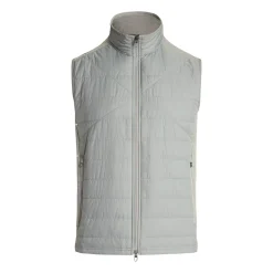 Ralph Lauren Västar Herr-Knit Full Zip Vest Performance Wool Andover Heather