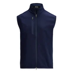Ralph Lauren Västar Herr-Knit Full Zip Vest Tech Terry Refined Navy