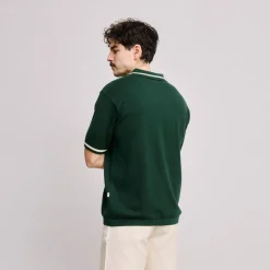 Local Rule Pikétröjor Herr-Knit Polo Grön Green