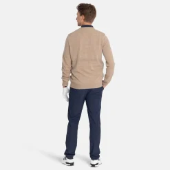 Lyle & Scott Tröjor Herr-Lambswool Blend Argyle V-Neck Beige Grön Beige/Green (X933)