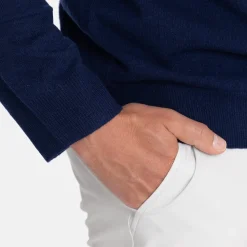 Lyle & Scott Tröjor Herr-Lambswool Blend Crew Bright Navy (X929)