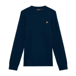 Lyle & Scott Tröjor Herr-Lambswool Blend Crew Bright Navy (X929)