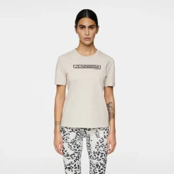 J.Lindeberg Pikétröjor Dam-Laurel T-Shirt Moonbeam