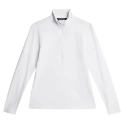 J.Lindeberg Tröjor Dam-Lauryn Quarter Zip Mid Layer Vit White