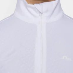 J.Lindeberg Tröjor Dam-Lauryn Quarter Zip Mid Layer Vit White