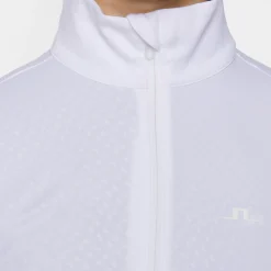 J.Lindeberg Tröjor Dam-Lauryn Quarter Zip Mid Layer Vit White