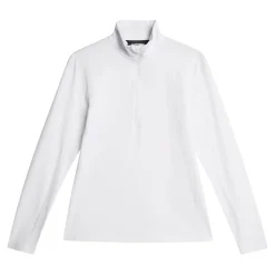 J.Lindeberg Tröjor Dam-Lauryn Quarter Zip Mid Layer Vit White