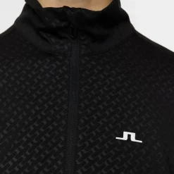 J.Lindeberg Tröjor Dam-Lauryn Quarter Zip Mid Layer Svart Black