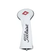 Titleist Headcovers-Leather Headcover Fairwaywood White