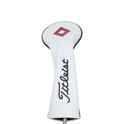 Titleist Headcovers-Leather Headcover Fairwaywood White