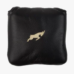 Goatlane Headcovers-Leather Headcover Putter Mallet Svart Black