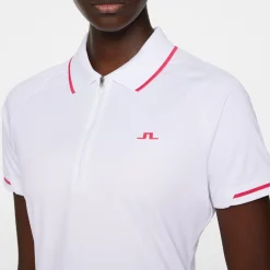 J.Lindeberg Pikétröjor Dam-Lee Polo Vit White