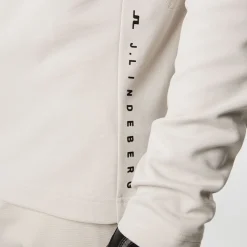J.Lindeberg Tröjor Herr-Leon Quarter Zip Mid Layer Moonbeam