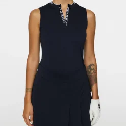 J.Lindeberg Pikétröjor Dam-Leya Sleeveless Top Blå JL Navy