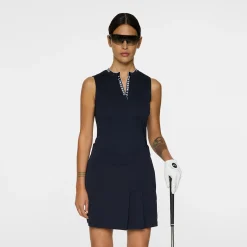 J.Lindeberg Pikétröjor Dam-Leya Sleeveless Top Blå JL Navy