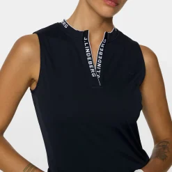 J.Lindeberg Pikétröjor Dam-Leya Sleeveless Top Blå JL Navy