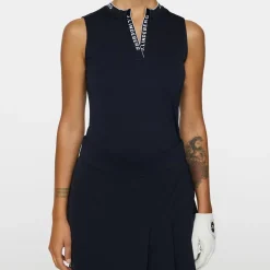 J.Lindeberg Pikétröjor Dam-Leya Sleeveless Top Blå JL Navy