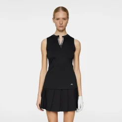 J.Lindeberg Pikétröjor Dam-Leya Sleeveless Top Svart Black