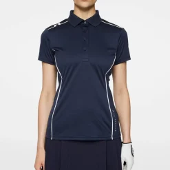 J.Lindeberg Pikétröjor Dam-Leyla Polo Blå JL Navy