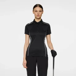 J.Lindeberg Pikétröjor Dam-Leyla Polo Svart Black