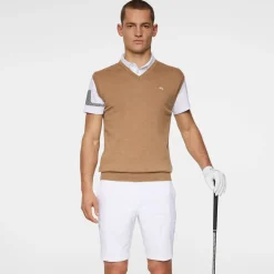 J.Lindeberg Tröjor Herr-Liam Knitted Tigers-Eye