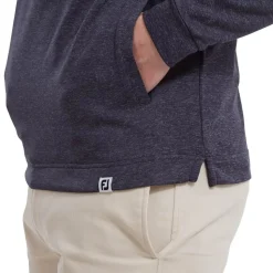 FootJoy Tröjor Herr-Lightweight Hoodie Heather-Navy