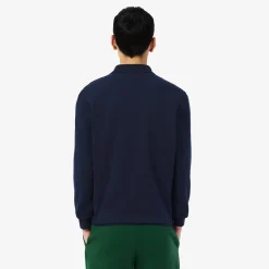 Lacoste Pikétröjor Herr-Long Sleeve Blå Navy (166)