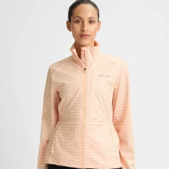 Röhnisch Jackor Dam-Lorraine Wind Monogram-Peach