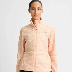 Röhnisch Jackor Dam-Lorraine Wind Monogram-Peach