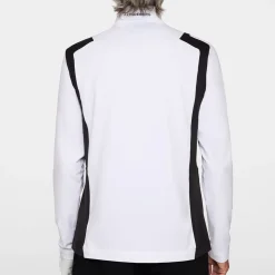 J.Lindeberg Tröjor Herr-Lukas Quarter Zip Mid Layer Vit White