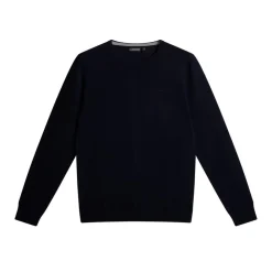 J.Lindeberg Tröjor Herr-Lyle Merino Crew Neck Sweater Blå Navy