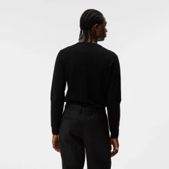 J.Lindeberg Tröjor Herr-Lymann Merino V-Neck Sweater Svart Black