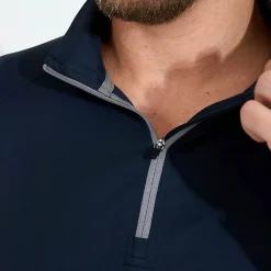 Abacus Tröjor Herr-M Aloha Uv Longsleeve Blå 300-Navy