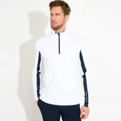 Abacus Tröjor Herr-M Aloha Uv Longsleeve Vit 193-White-Navy