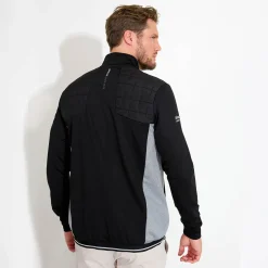 Abacus Tröjor Herr-M Birkdale Midlayer Svart 600-Black