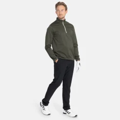 Abacus Tröjor Herr-M Budock Midlayer 537-Forest-Melange