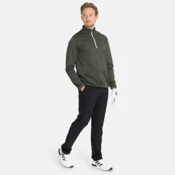 Abacus Tröjor Herr-M Budock Midlayer 537-Forest-Melange