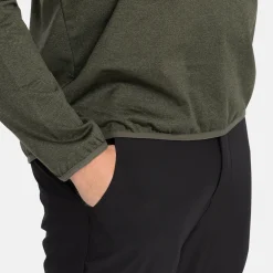 Abacus Tröjor Herr-M Budock Midlayer 537-Forest-Melange