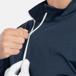 Abacus Tröjor Herr-M Budock Midlayer 305-Navymelange