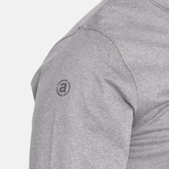 Abacus Tröjor Herr-M Budock Midlayer Grå 702-Lt.Greymelange