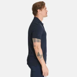 Peak Performance Pikétröjor Herr-M Classic Cotton Salute Blue