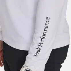 Peak Performance Tröjor Herr-M Half Zip Baselayer White-Motion Grey-