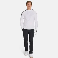 Peak Performance Tröjor Herr-M Half Zip Baselayer White-Motion Grey-
