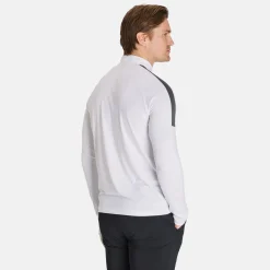 Peak Performance Tröjor Herr-M Half Zip Baselayer White-Motion Grey-