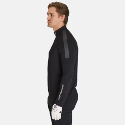 Peak Performance Tröjor Herr-M Half Zip Baselayer Black-Motion Grey-